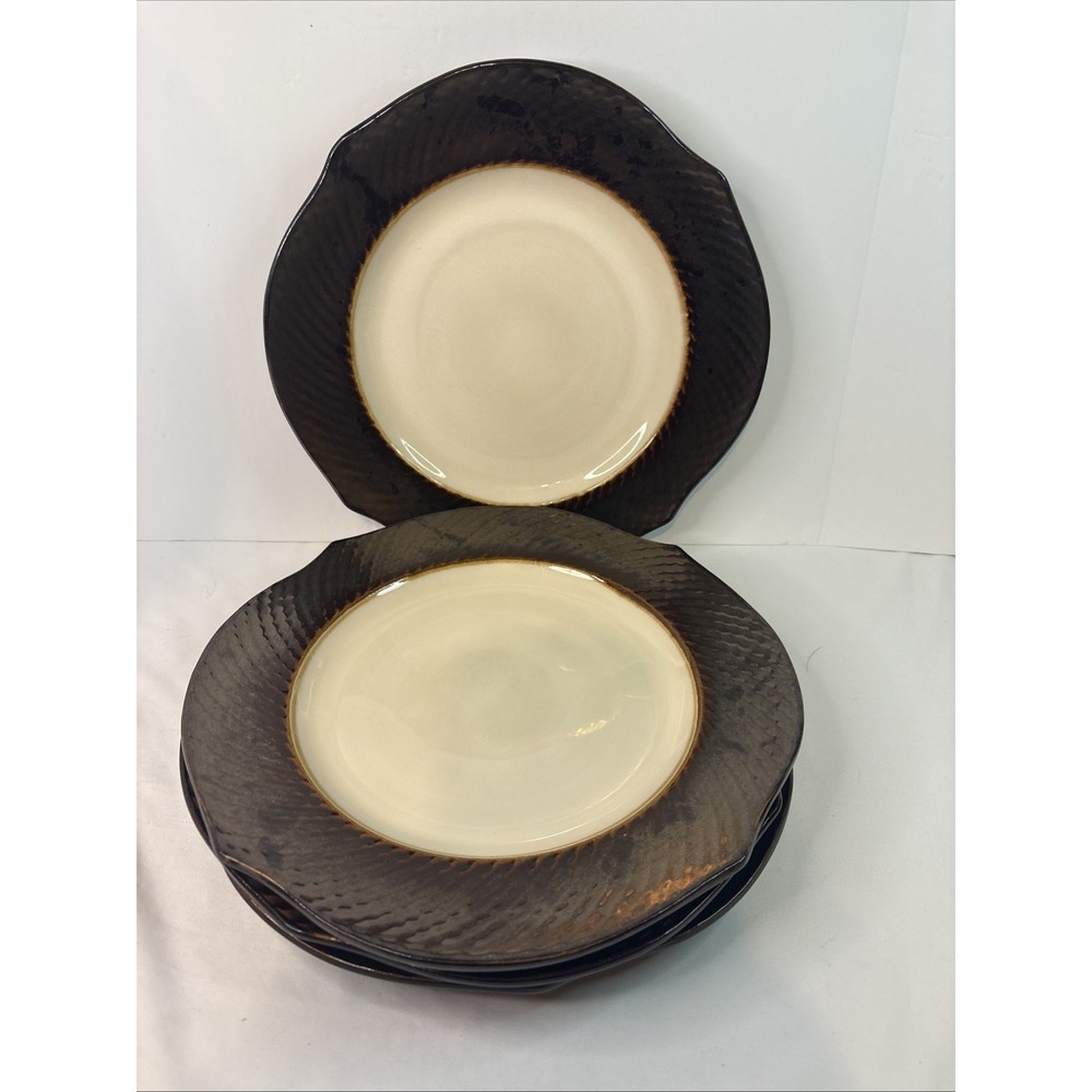 Pier 1 One Imports METALLIC BRONZE 11.5" Dinner Plates